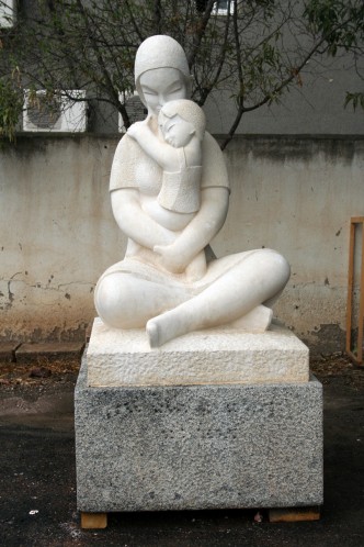 Escultura después de la restauración.