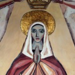 Detalle de la Virgen después de la restauración.