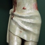 Detalle de la reintegración cromática del paño de pureza.