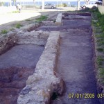 Estado de la excavación arqueológica antes de la restauración